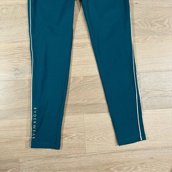 Ryderwear Womens Teal Drawstring Waist Leggings M - Picture 4 of 9